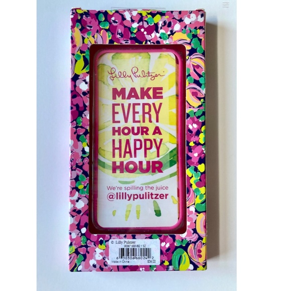 NWT Lilly Pulitzer iPhone 6 Case New in Box Wild Confetti Pink Green Floral - Picture 3 of 5